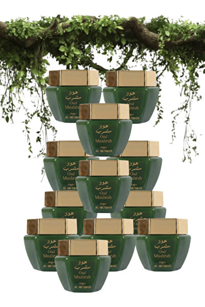 AL MUSBAH 12 قطعة من بخور العود المشراب الخشبي 40 جرام