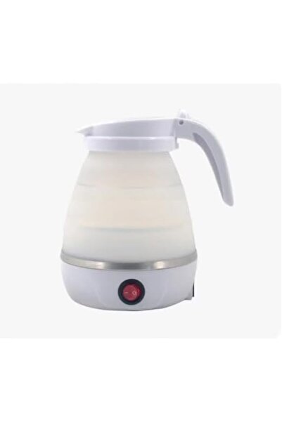 Generic DX1768 Folding Travel Kettle, Food Grade Silicone, White