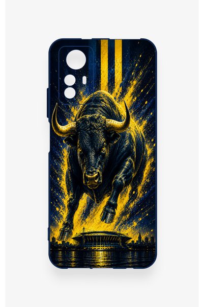 Vip Case Redmi Note 12S Compatible Kadiköy Bull Patterned Silicone Case