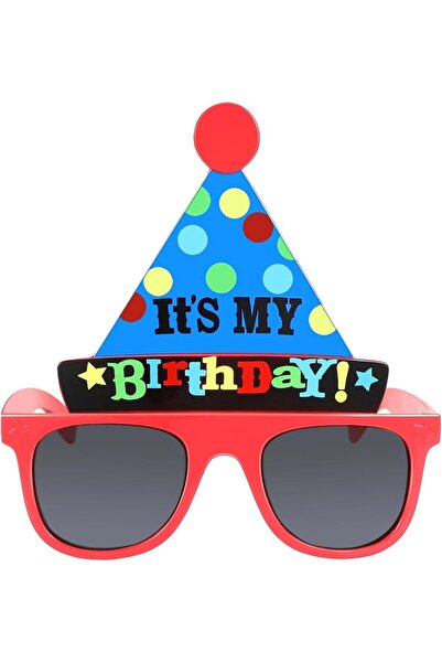 Arabest Happy Birthday Novelty Glasses,Photo Props,Birthday Hat Design,Red,fo...
