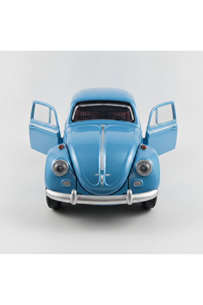 Açık mavi Metal Diecast Klasik Vosvos Oyuncak Araba, Çek Bırak Mekanizmalı, Açılır Kapılı Nostaljik Model, 13 cm 1:32