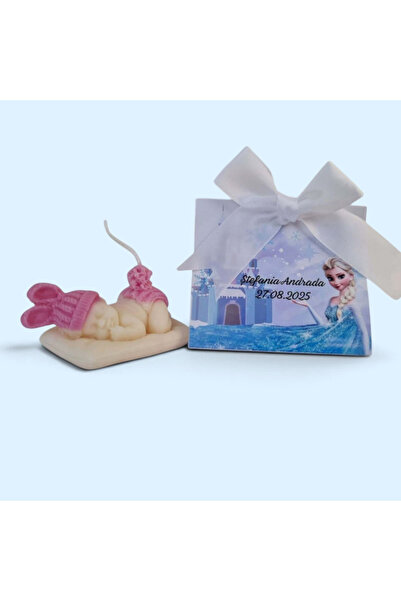 Generic Brand Personalized Baptism Certificates - Set of 50 pink baby candles...