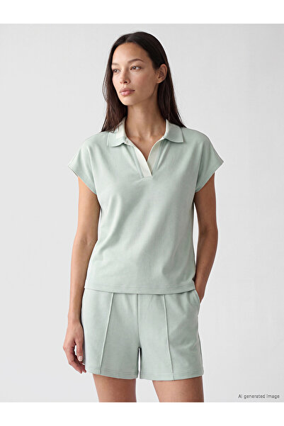 LC Waikiki Trendlucky Women's Polo Neck T-Shirt with a Difference