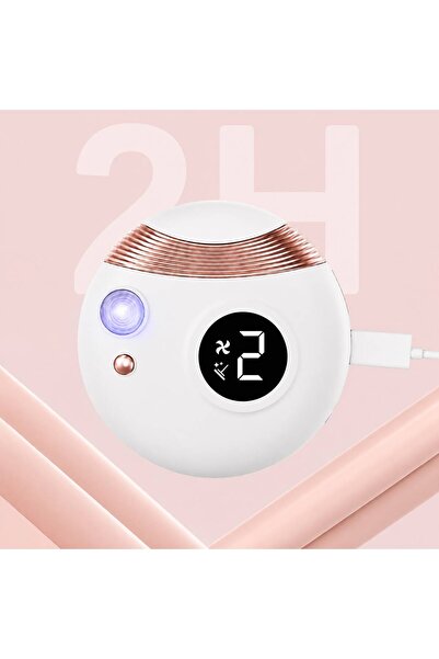 Adsinio Freza electrică profesională pentru unghii, Adsinio, 3 în 1, Funcție de tăiere, Lampă UV pentru unghii, 11 capete de freză, 6 benzi abrazive, Portabil, USB-C, 2 trepte de viteză, Indicator de viteză, Alb