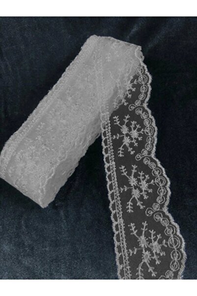 Çt Çeyizci Tekstil Guipure, Gray Lace Narrow Guipure 1 Roll (14.5 Meters)