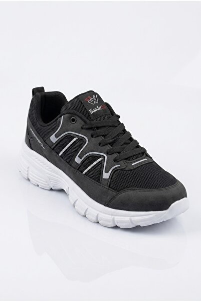 Wanderfull Men's Black Daily Walking Sports Shoes Lightweight Comfortable Ort...