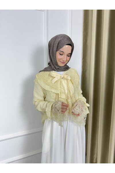 Sovel 5306 Lace Detailed Laced Shirt