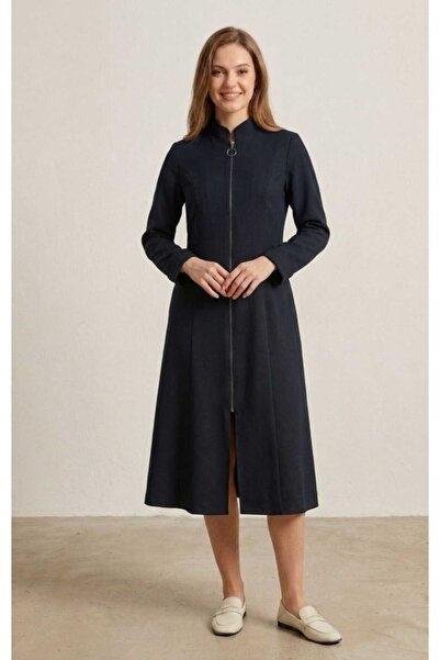 SSO Ferace Kap Half Overcoat with Full Zipper and High Collar ‭ (Top Part Sli...