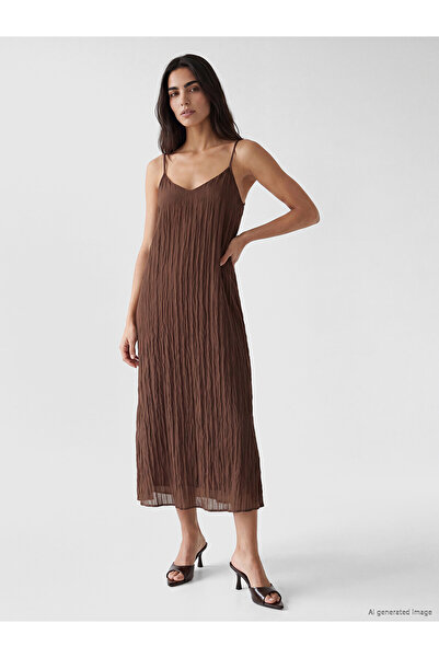 LC Waikiki Two Mt Shop Quality Striped Dress with Rope Straps
