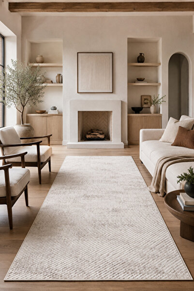 ALVERA HOME Lüks Salon Halısı Makinede Yıkanabilir Kaymaz Taban Halı
