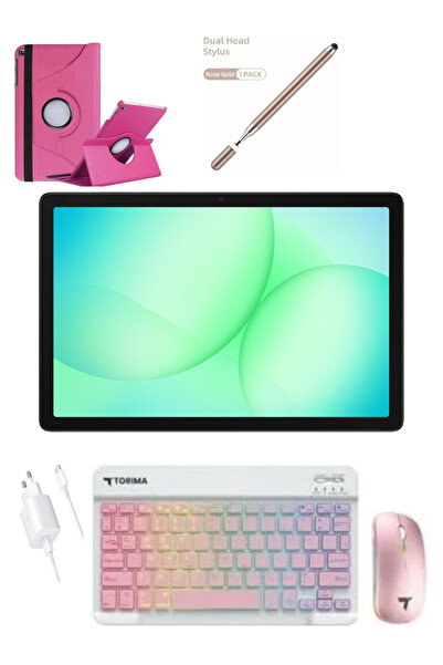 Samsung Galaxy Tab A11plus(+) 6GB 128GB+Işıklı Klavye+Mouse+Kalem+ şarj aleti...