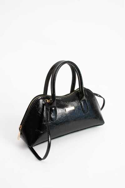 Zealous women's black hand and shoulder bag
