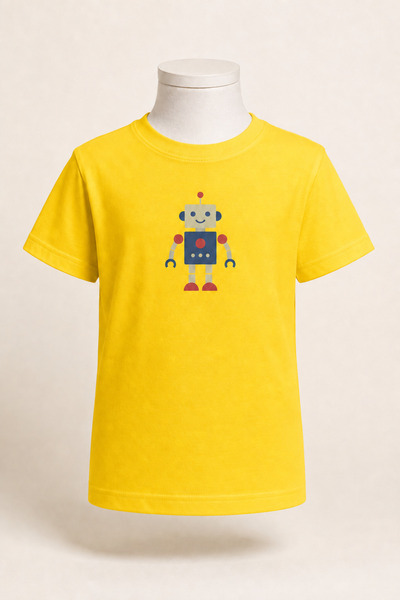 FAVORİST Children's Yellow Series Mixed Prints Cotton Combed Cotton Unisex T-...