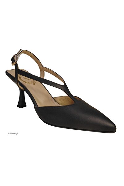 NISH N2616 Genuine Leather Heeled Classic Shoes