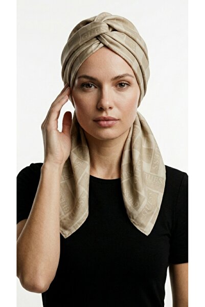 Guess Women's Shawl Monogram Patterned Logo Lightly Textured Daily Stylish Ov...