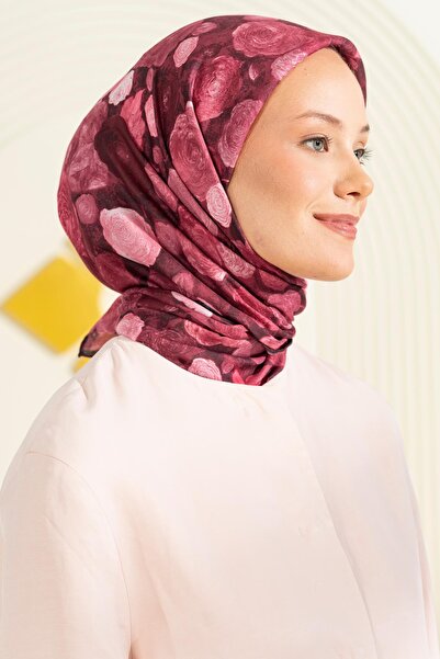 JAWEL Rose Patterned Soft Scarf Karia