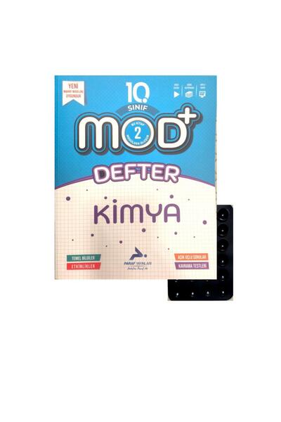 paraf yayınları MOD 10.SINIF KİMYA DEFTER KİTAP-VANTUZ HEDİYELİ-