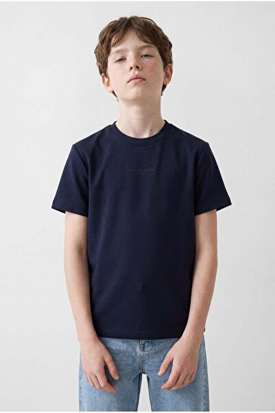 PAULMARK Boy's Regular Minimal Printed T-Shirt