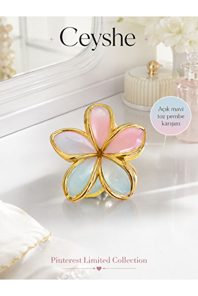 CeyShe Lotus Pinterest Buckle Gold Framed Color Transitioning Imported Large ...