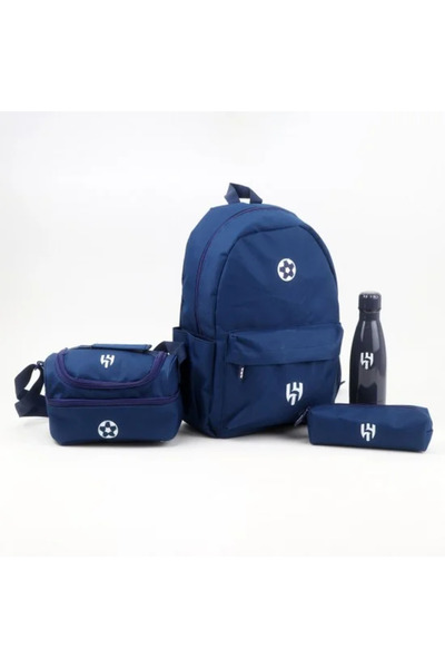 Generic Al Hilal Club School Backpack Set 4 Pieces - 16 Inch - FKLC-SET-2301