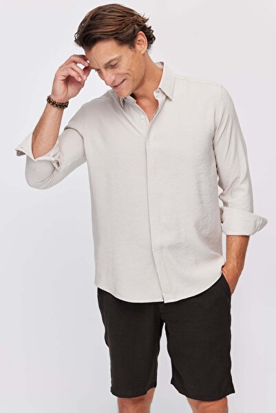 PAULMARK Men's Regular Soft Textured Shirt