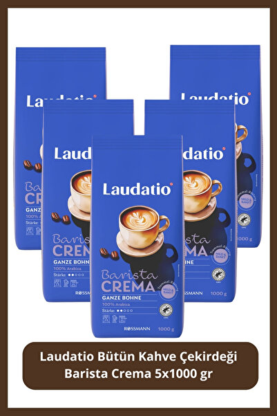 Laudatio Bütün Kahve Çekirdeği Barısta Crema 5x1000 gr