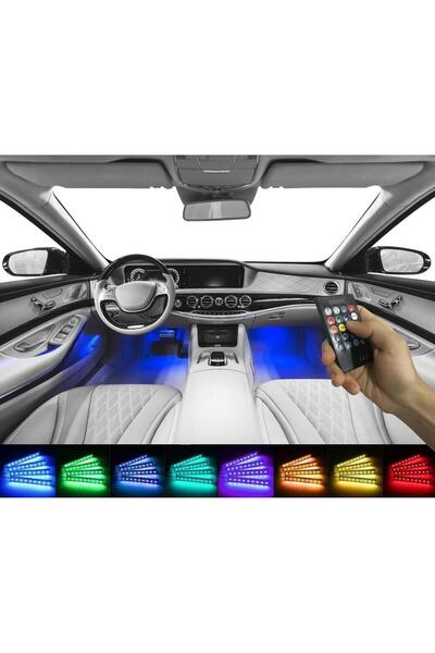 WEHHLER Renault Megane 4 Sedan 2016-2022 Underfoot Led 12-Piece Rgb Sound-Sensitive Ambience Lighting