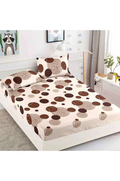 JOJO HOME Bed cover set with Stretchy for mattress 180x200 + 2 pillowcases 50...