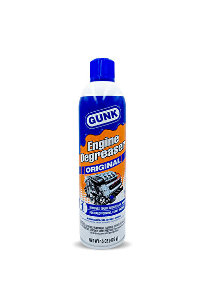 Gunk مزيل الشحوم الأصلي للمحرك 15 أونصة 425 جرام، بخاخ تنظيف المحرك للسيارات ...
