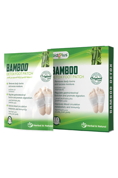Aidplus Aid Plus Bamboo Detox Foot Patch 10 Pieces (5 Pairs), Herbal Detox Fo...
