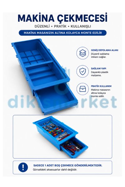 dm dikişmarket Çift Kat Makine Çekmecesi Sanayi tipi dikiş makinaları için