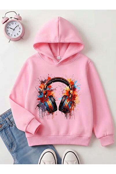 Cevval Children's Hooded Printed Sweatshirt