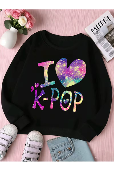 NIMBLECO Children's Crew Neck Printed Sweatshirt