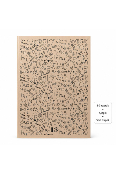 Doğasüs 80 Yaprak Çizgili Defter Sert Kapak