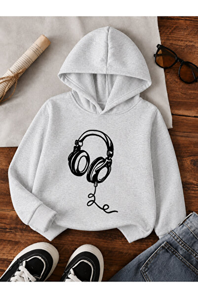 Cevval Children's Hooded Printed Sweatshirt