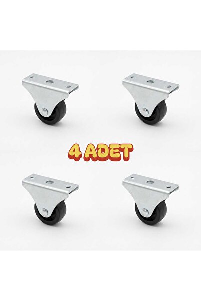 ARON (4 ADET) KOD:102 TEKERLEK YÜKSEKLİK (5CM) SABİT TEKER KOMİDİN DOLAP MASA...