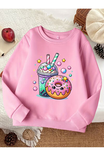 Cevval Children's Crew Neck Printed Sweatshirt