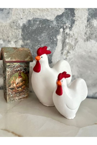 Kumsal Hobi Sanat Polyester Horoz Bibloları ve Ahşap Ev