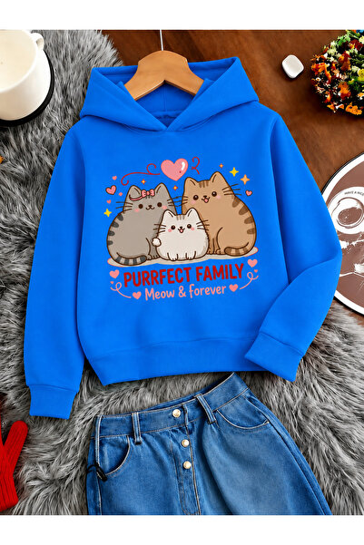 Cevval Children's Hooded Printed Sweatshirt