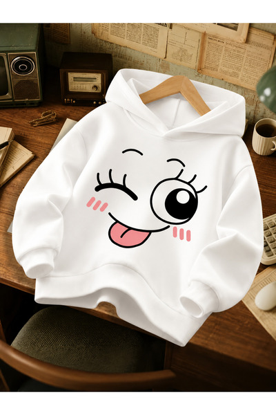 Cevval Children's Hooded Printed Sweatshirt
