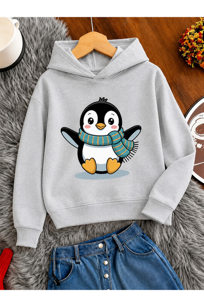 Cevval Children's Hooded Printed Sweatshirt