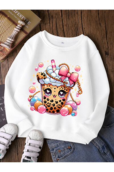 Cevval Children's Crew Neck Printed Sweatshirt