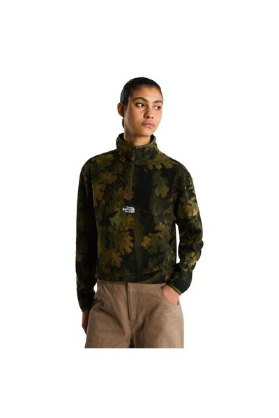 THE NORTH FACE W NOVELTY LOGO GLACIER 1/4 ZIP NF0A8JK9T2Z-T2Z Κhaki