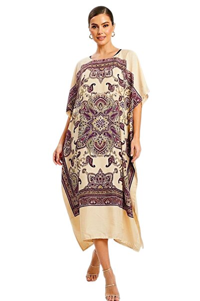 Generic Brand Women's Elegant Printed Kaftan Maxi dress