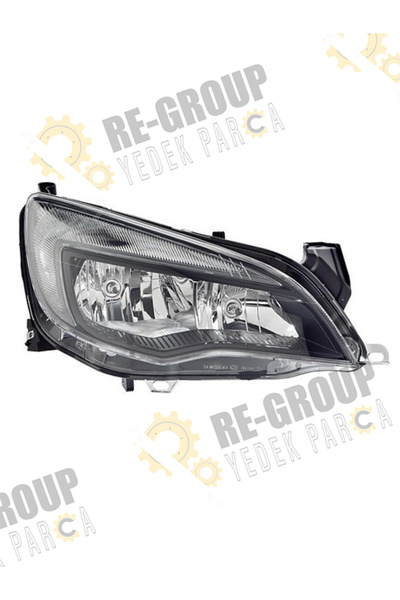 İthal OPEL ASTRA J ÖN FAR SİYAH ZEMİN ÇİZGİLİ (HALOJEN) 2012-2016 -SAĞ- 1216725