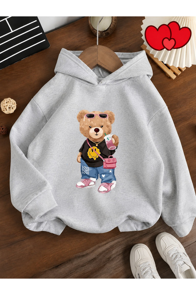 Cevval Children's Hooded Printed Sweatshirt