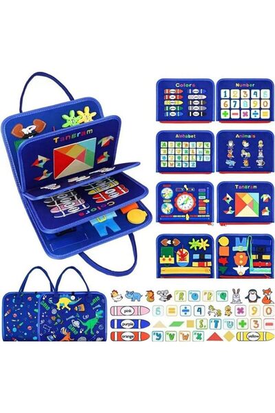 GENERAL Andana's Busy Christmas Book for Toddlers, Santa-Themed Montessori To...