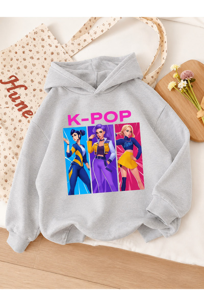 Cevval Children's Hooded Printed Sweatshirt