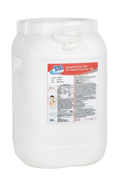 DEEP BLUE ARENhavuzmarket Toz Granül Klor %56 25 Kg