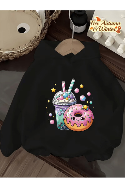 NIMBLECO Children's Hooded Printed Sweatshirt